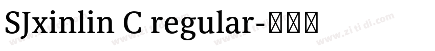 SJxinlin C regular字体转换